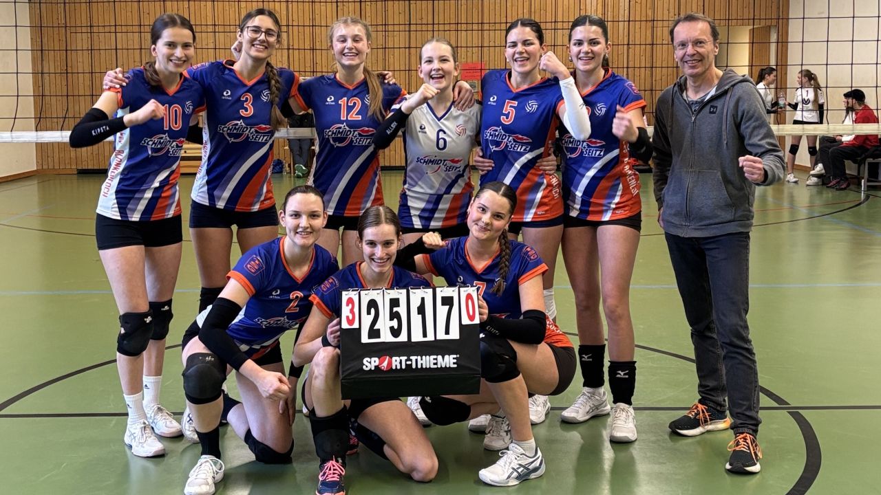 Damen 1 der SG Volleys Stutensee verteidigen Tabellenführung