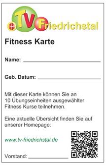 Fitnesskarte